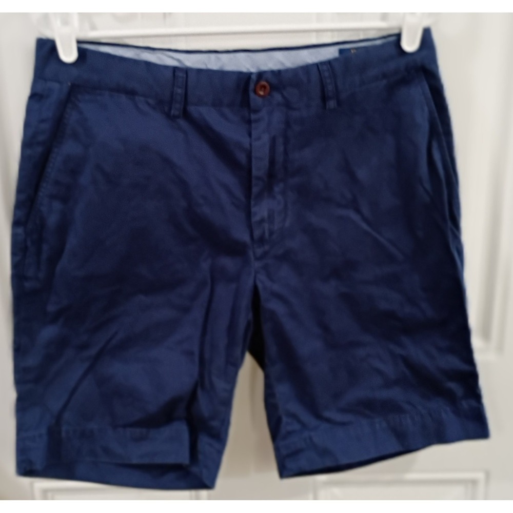 Polo Ralph Lauren Classic Fit Blue Cotton Chino Shorts Men Pockets Casual